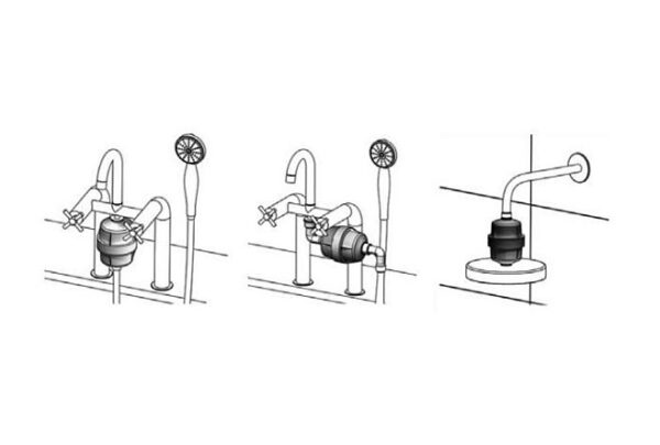 Puricom zuhanyszűrő KDF töltettel