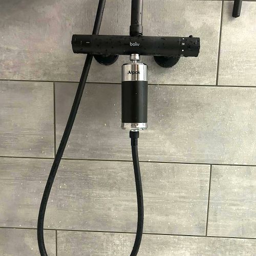 Alpok zuhanyszűrő felszerelve